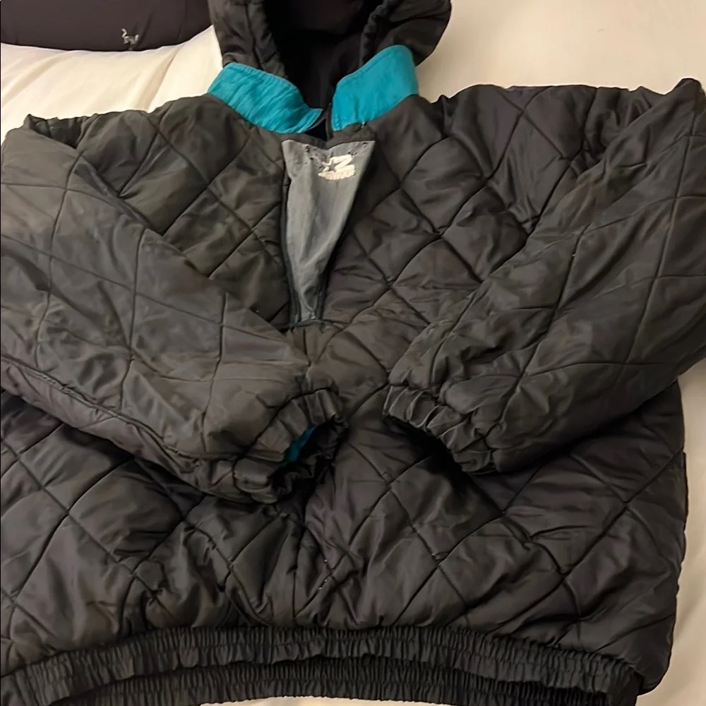 Miami Dolphins STARTER jacket  with Hood and Half-Zip - Picture 13 of 13